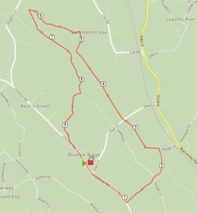map of the 10K's route