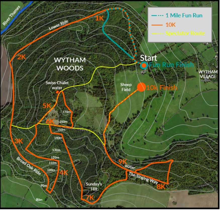 map of the race route