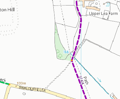 map of the route