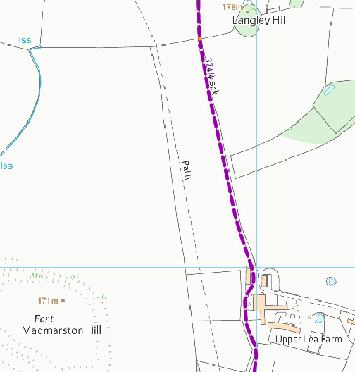 map of the route