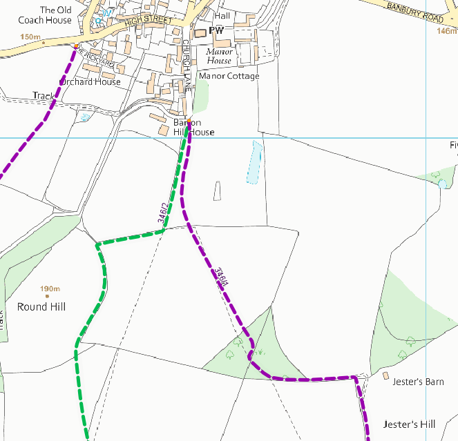 map of the route