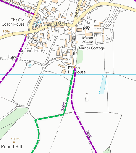 map of the route