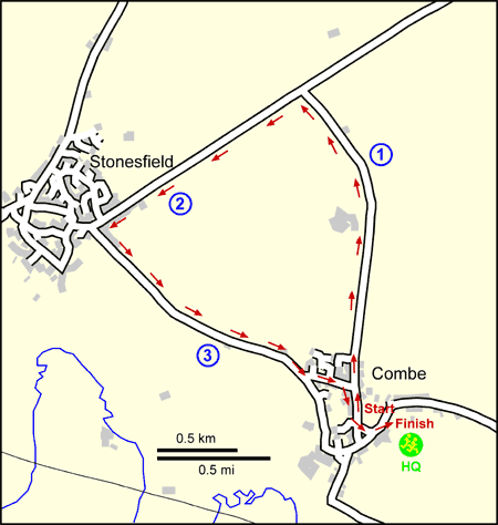 map of the race route