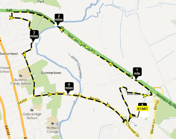 map of the race route