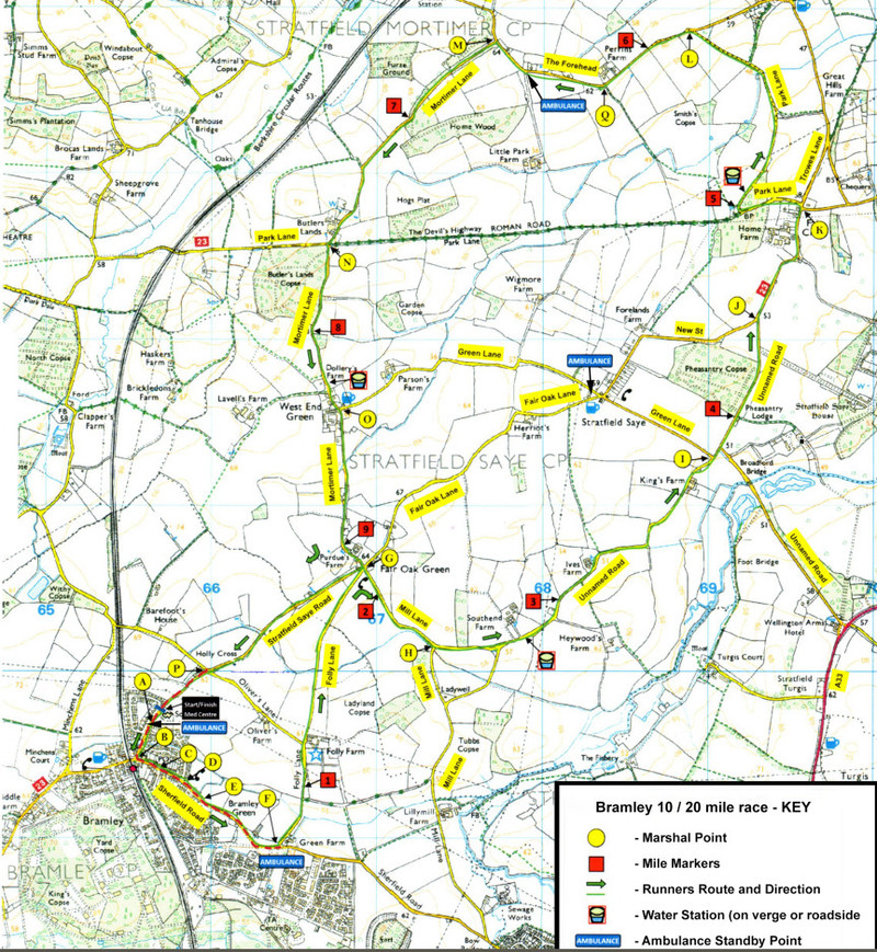 map of the race route