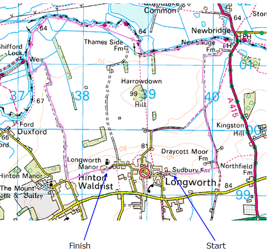 map of the race route