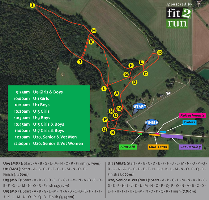 course map for the races