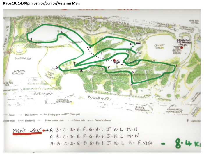 map of the race route