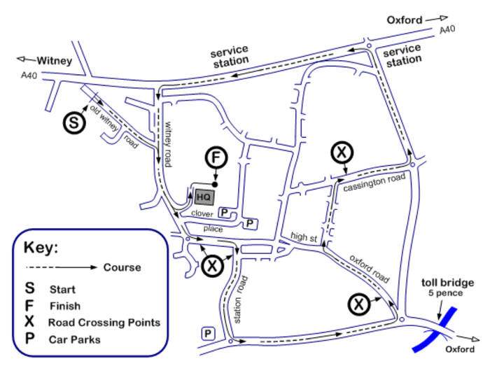 map of the race route