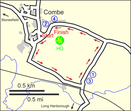 map of the route