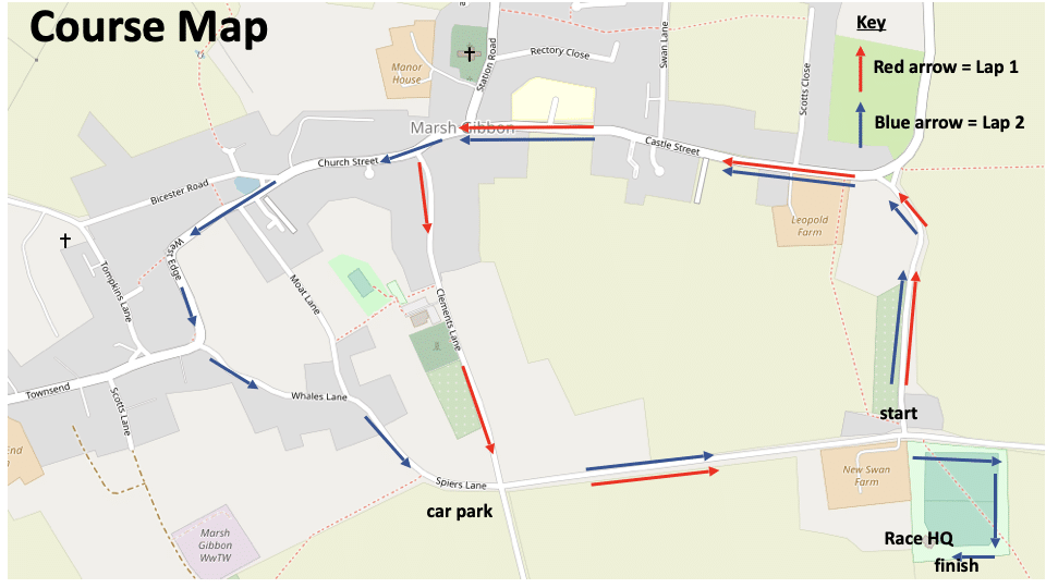 map of the route