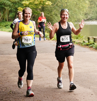 This photo of Kelly Homer and Sharon Merrill was taken by runthrough